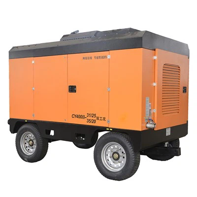Macchina diesel del compressore d'aria a vite ZD-31/25 per l'uso su impianti di perforazione
